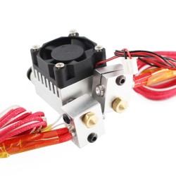 1Set 3D Printer Double Head Chimera Dual Head Extruder Double Nozzle Remote Full Kits 0.4mm 1.75mm Multi-Extrusion for V6 Print