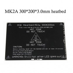 RepRap MK2A 300*200*3.0mm Heatbed Ramps 1.4 PCB Aluminum Hotbed Heated Bed