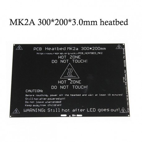 RepRap MK2A 300*200*3.0mm Heatbed Ramps 1.4 PCB Aluminum Hotbed Heated Bed