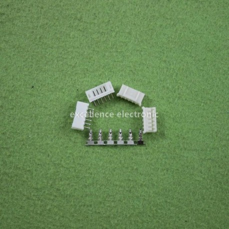 2 Sets, Micro JST 2.0 PH 6-Pin Connector plug Male ,Female, Crimps