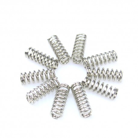10pcs/lot 3D Printer Accessory Feeder Spring for Ultimaker Makerbot Wade Extruder Nickel Plating 1.2mm 20 MM