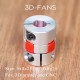 3D Printer Parts 5mm to 8mm CNC Motor Jaw Shaft Coupler Flexible Coupling Spider Flexible 5*8*25mm