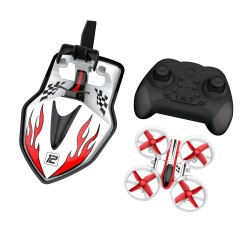 Eachine E015 With Flight Boat Car 3-mode Altitude Hold Mode RC Drone Quadcopter RTF - Red Three Batteries