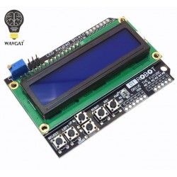 LCD Keypad Shield LCD1602 LCD 1602 Module Display For Arduino ATMEGA328 ATMEGA2560 raspberry pi UNO blue screen