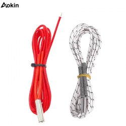12V 24V 40W 50W Ceramic Cartridge Heater 6*20mm For Extruder 3D Printers Parts Heating Tube Heat 1M 1.5M 2M Extrusion Part