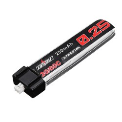 URUAV 3.7V 250mAh 30C/60C Lipo Battery PH1.25 for Eachine QX65