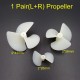 1Pair 26mm 36mm 42mm DIY Model Ship Power Boat Threeleaf Propeller for 2MM OD Motor Shaft