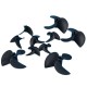 3 Blades Propeller Aperture 4mm Diameter 36/47/52/55/57mm Nylon Paddle Prop Spare Parts for RC Boats Model