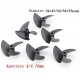 3 Blades Propeller Aperture 4mm Diameter 36/47/52/55/57mm Nylon Paddle Prop Spare Parts for RC Boats Model