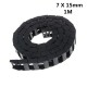 1Meter Plastic Transmission Drag Chain for Machine Cable Drag Chain Wire Carrier with end connectors for CNC Router Machine Tool
