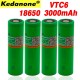 18650 lithium ion rechargeable battery 3000mAh 3.7V for Sony VTC6 30A electronic cigarette flashlight battery