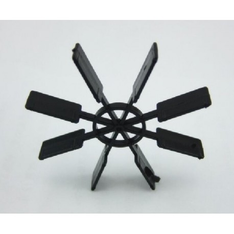 7cm Diameter Toy Boat Marine Oar Propeller 2.0MM Hole DIY Toy Boat Parts