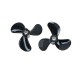 3 Blades 4mm Rc Boat Three Blades Paddle Nylon Boat Propeller Positive & Reverse Screw High Strength D28/32/36/40/44/48mm