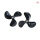 3 Blades 4mm Rc Boat Three Blades Paddle Nylon Boat Propeller Positive & Reverse Screw High Strength D28/32/36/40/44/48mm