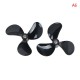 3 Blades 4mm Rc Boat Three Blades Paddle Nylon Boat Propeller Positive & Reverse Screw High Strength D28/32/36/40/44/48mm