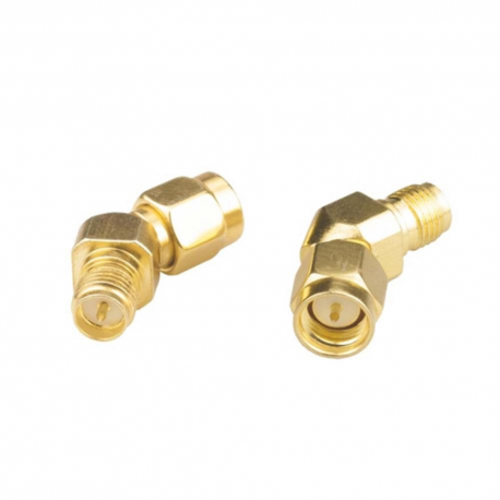 SMA Male to RP-SMA Female 45 Degree Antenna Adapter Connector