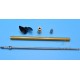 Boat 4mm Stainless Steel Ship Shaft Drive Shaft + Blade propeller + Copper Shaft Sleeve/set