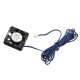 TRONXY® DC 12V 0.12A Blue 4010 Brushless Cooling Fan With 2M Cable For 3D Printer Part