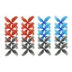 10 Pairs KINGKONG/LDARC 1545 40mm 4-blade Propeller 1.0mm Hub for TINY 7 7X Snapper7 Mobula7 TRASHCAN RC Drone