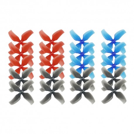 10 Pairs KINGKONG/LDARC 1545 40mm 4-blade Propeller 1.0mm Hub for TINY 7 7X Snapper7 Mobula7 TRASHCAN RC Drone