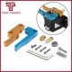 MK8 Upgrade Aluminium Extruder Blue Gloden Mixing Color for Delta Kossel Reprap Mendel I3 3D printer parts 1.75 with motor