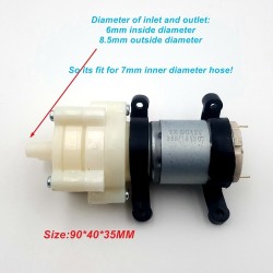 DC6-12V 1.5-2L/Min R385 Water Pump DC Diaphragm Pump for DIY