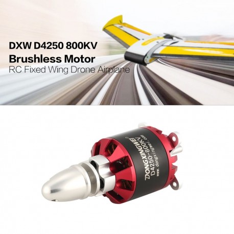 D4250 800KV 3-7S Outrunner Brushless Motor for RC FPV Fixed Wing Drone Airplane Aircraft