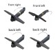 Leadingstar 4pcs E58 JY019 RC Quadcopter Spare Parts Axis Arms with Motor & Propeller for RC Drone Parts