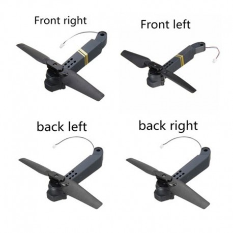 Leadingstar 4pcs E58 JY019 RC Quadcopter Spare Parts Axis Arms with Motor & Propeller for RC Drone Parts