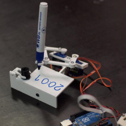 Plotclock Manipulator Drawing Robot Robotic Clock with Arduino Controller