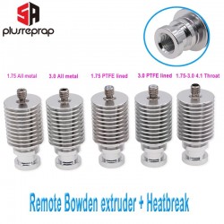 V6 Heat Sink Long Distance J-head Hotend All Metal Remote Bowden Block with Heat Break for 1.75mm 3.0mm Filament 3D Printer Part