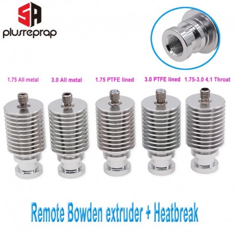 V6 Heat Sink Long Distance J-head Hotend All Metal Remote Bowden Block with Heat Break for 1.75mm 3.0mm Filament 3D Printer Part