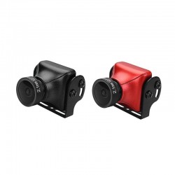 JJA-CM1200 1/3 CMOS 1200TVL Mini FPV Camera 2.1mm Lens PAL Black/Red For RC Drone
