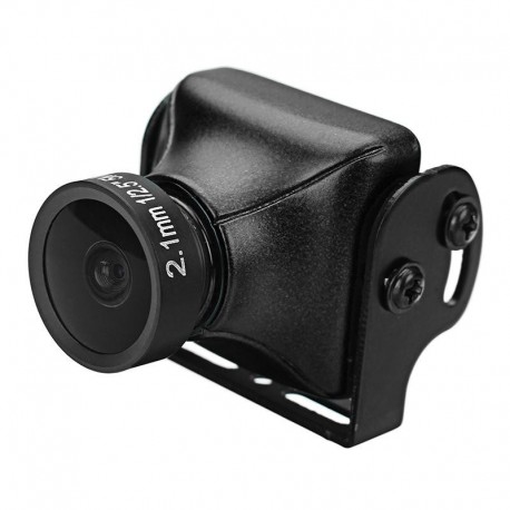 JJA-CM1200 1/3 CMOS 1200TVL Mini FPV Camera 2.1mm Lens PAL Black/Red For RC Drone