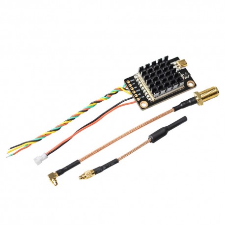 TX805S 5.8GHz 40CH 25/500/1000/1600mW AV FPV TX VTX LED Display With Mic Heatsink OSD/Pitmode/Smart Audio for RC Long Range