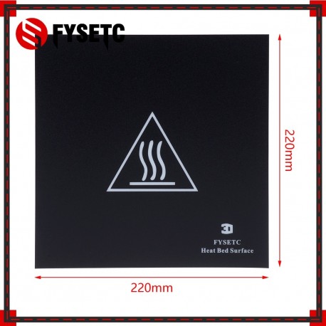 220*220*0.5mm Blue Frosted Heated Bed Sticker Build Plate Tape With 3M Backing For 3D Printer