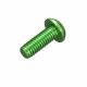 Suleve™ M3AH5 10Pcs M3×6mm Hex Socket Screws Round Head Cap Screws 7075 Aluminum