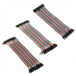 120pcs 20cm Male To Female Female To Female Male To Male Color Breadboard Jumper Cable Dupont Wire Combination For Arduino