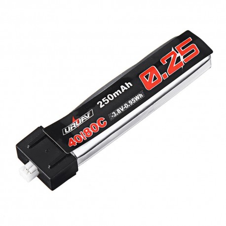 URUAV 3.8V 250mAh 40C/80C 1S Lipo Battery PH1.25 Plug for RC Drone