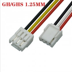 1 PC 2P/3P/4P/5P/6/7/8 Pin JST GH Series 1.25 Female Double Connector with Wire 150MM 1007 28 AWG GH1.25 1.25MM