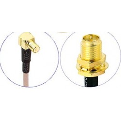 F4 V5PRO Flight Controller Spare Part MMCX to RP-SMA Antenna Pigtail Cable 10cm for RC Drone FPV Racing