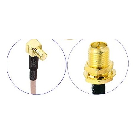 F4 V5PRO Flight Controller Spare Part MMCX to RP-SMA Antenna Pigtail Cable 10cm for RC Drone FPV Racing
