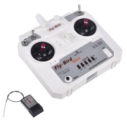 FlyBird ST-i8 8CH 2.4G Transmitter Support PPM Output Compatible AFHDS 2A with Receiver for RC Drone