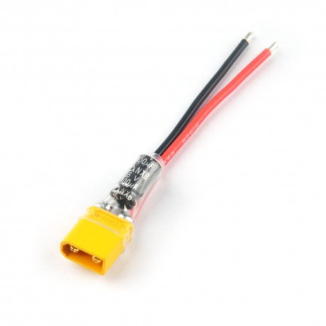 Happymodel XT30 Plug Pigtail Power Wire with 100μF Capacitor for Flight Controller