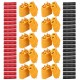 10 Pair URUAV XT60 Male Female Bullet Connectors Power Plugs with Heat Shrink Tube for Lipo Battery