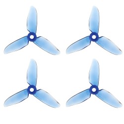 2 Pairs Dalprop Cyclone T3056C PRO 3 Inch 3 Blade Propeller PC+ABS Clover Prop Transparent Blue