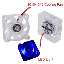 BIGTREETECH 3010/4010 Fan LED Cooling Fan Blue Light 5V/12V 2pin Low Noise 3d Printer Parts