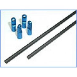 MicroHeli Precision Aluminum Tail Boom Support (BLUE) T-REX 250