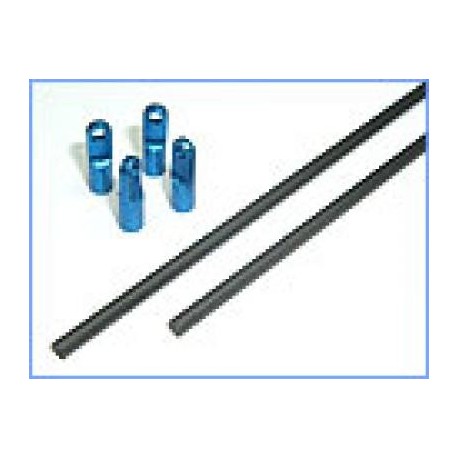 MicroHeli Precision Aluminum Tail Boom Support (BLUE) T-REX 250