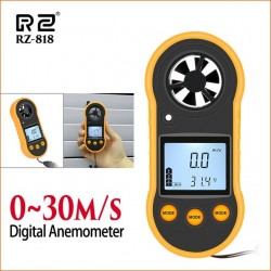RZ Anemometer Wind Meter Anemometro Lcd Digital Wind Speed Meter Sensor Portable 0-30m/S